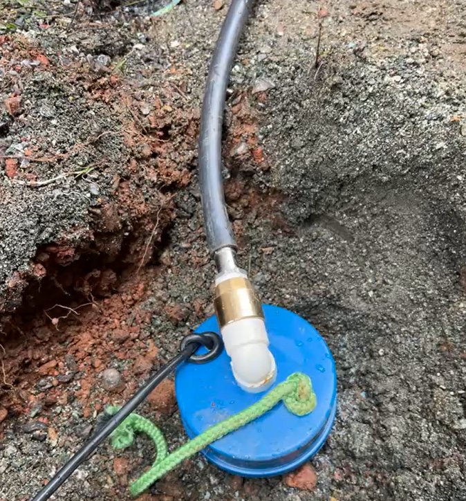 Instalação de bomba submersa